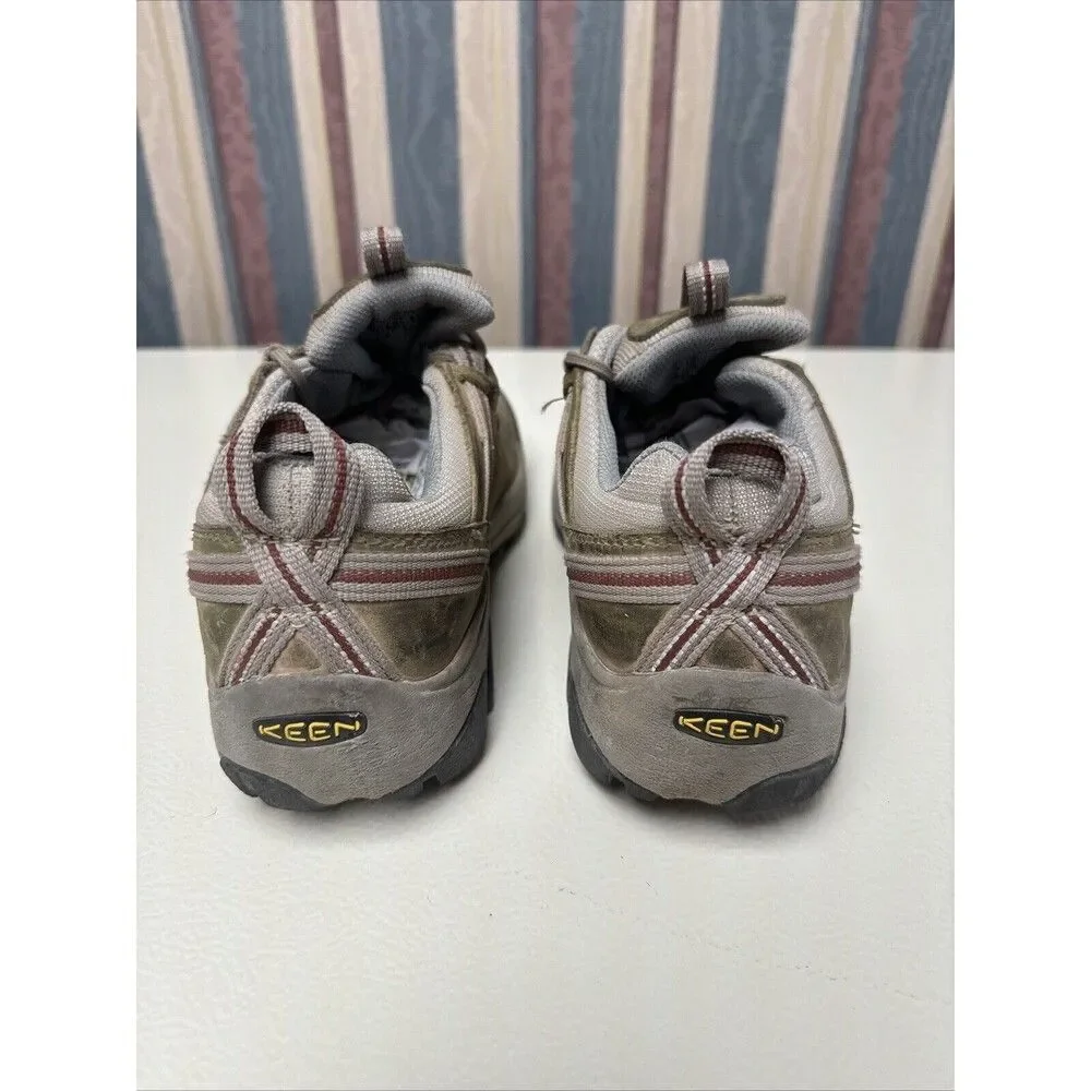Keen E Event Women's Size 8 Hiking Boots Waterproof Brown Leather Lace Up Ankle